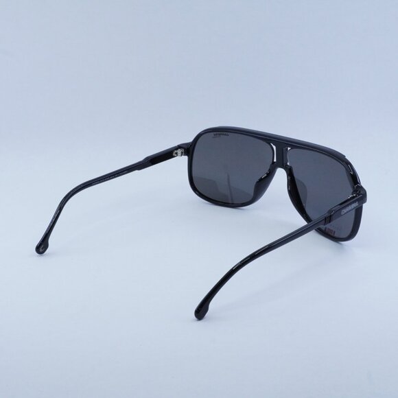CARRERA 1047/S 0807 M9 Sunglasses Black Aviator Frame, Grey Polarized Lenses - Picture 9 of 10